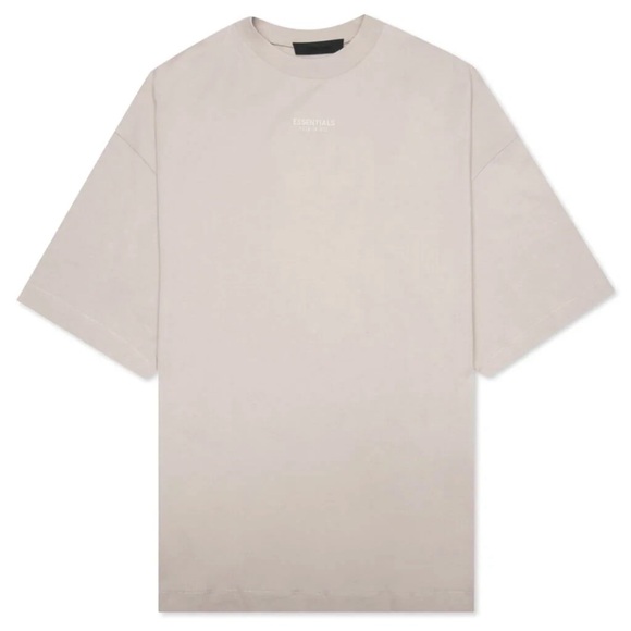 Essentials Fear Of God Mens Silver Cloud T-Shirt Size Medium - Picture 1 of 12